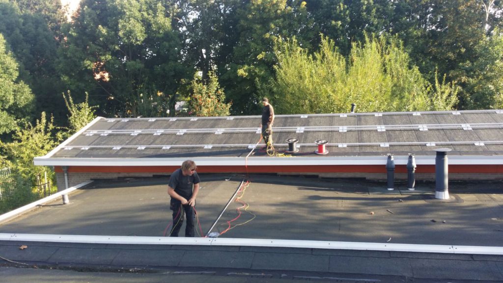 Aanleg frame zonnepanelen Anker