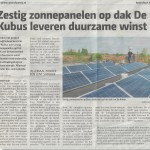 Krantenartikel AmersfoortNU 25-9-2013 Zon@School